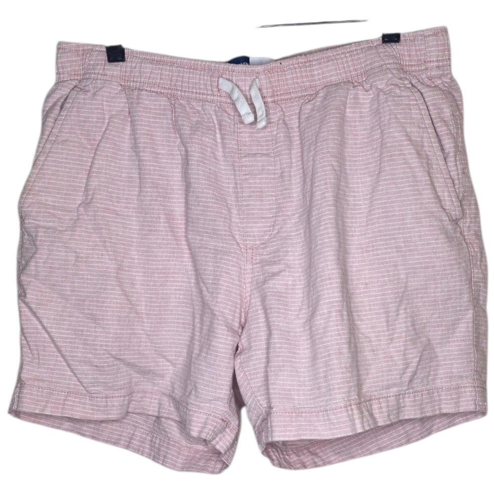 Old Navy Pink Striped Jogger Shorts Linen Blend Size Medium